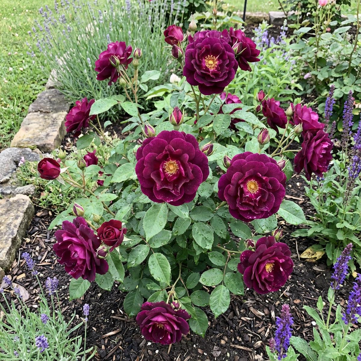 Dark Violet Rose Flower Seeds for Planting - Vibrant and Fragrant