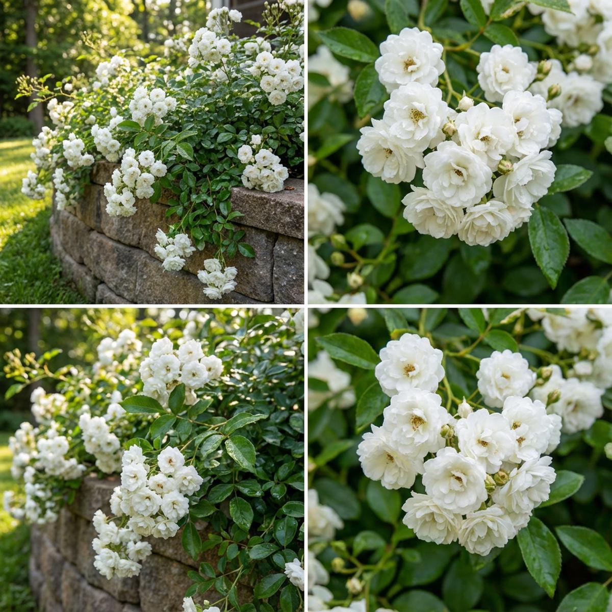 White Creeping Garden Rose Flower Seeds For Planting