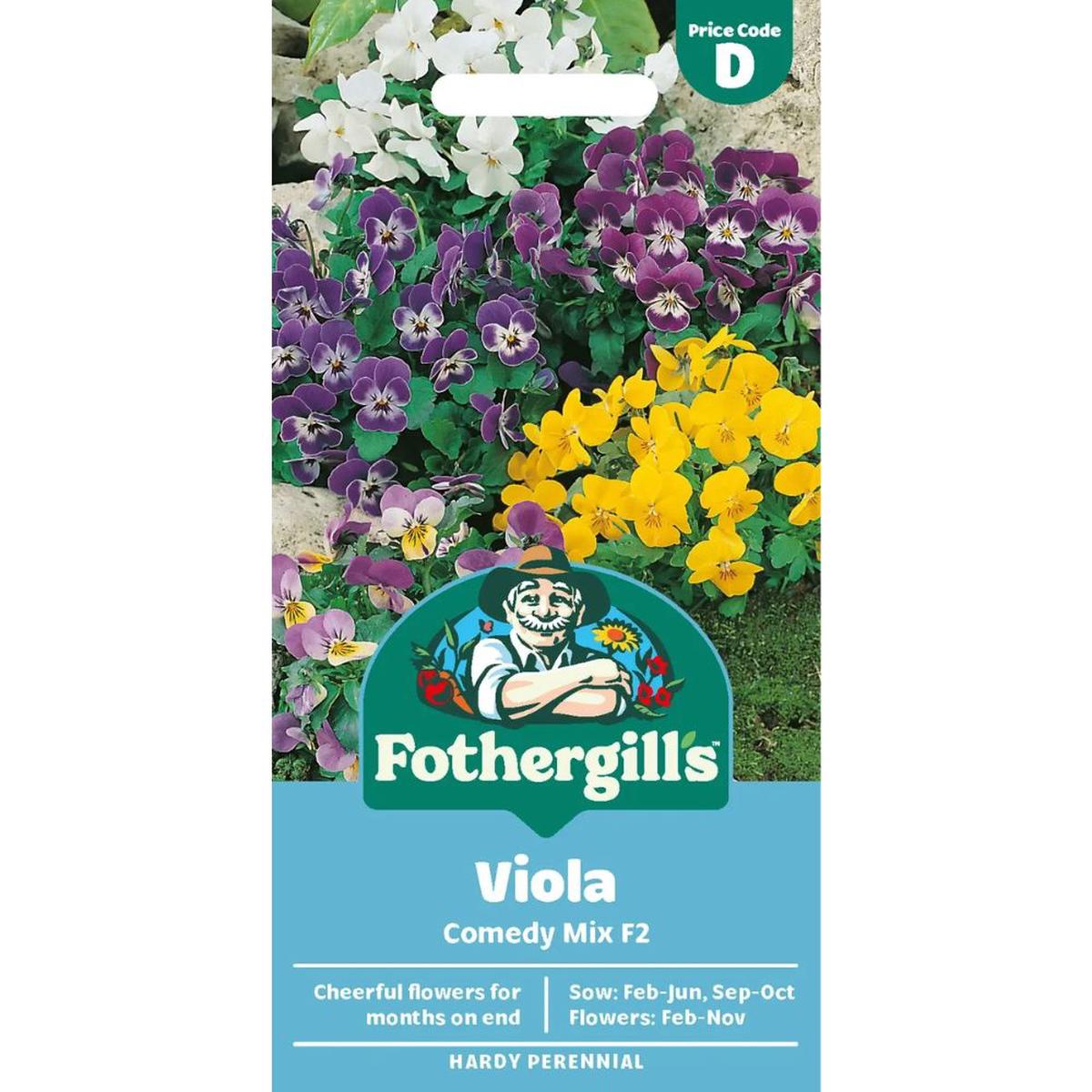 Mr Fothergill's Viola Comedy Mixed F2 Seeds