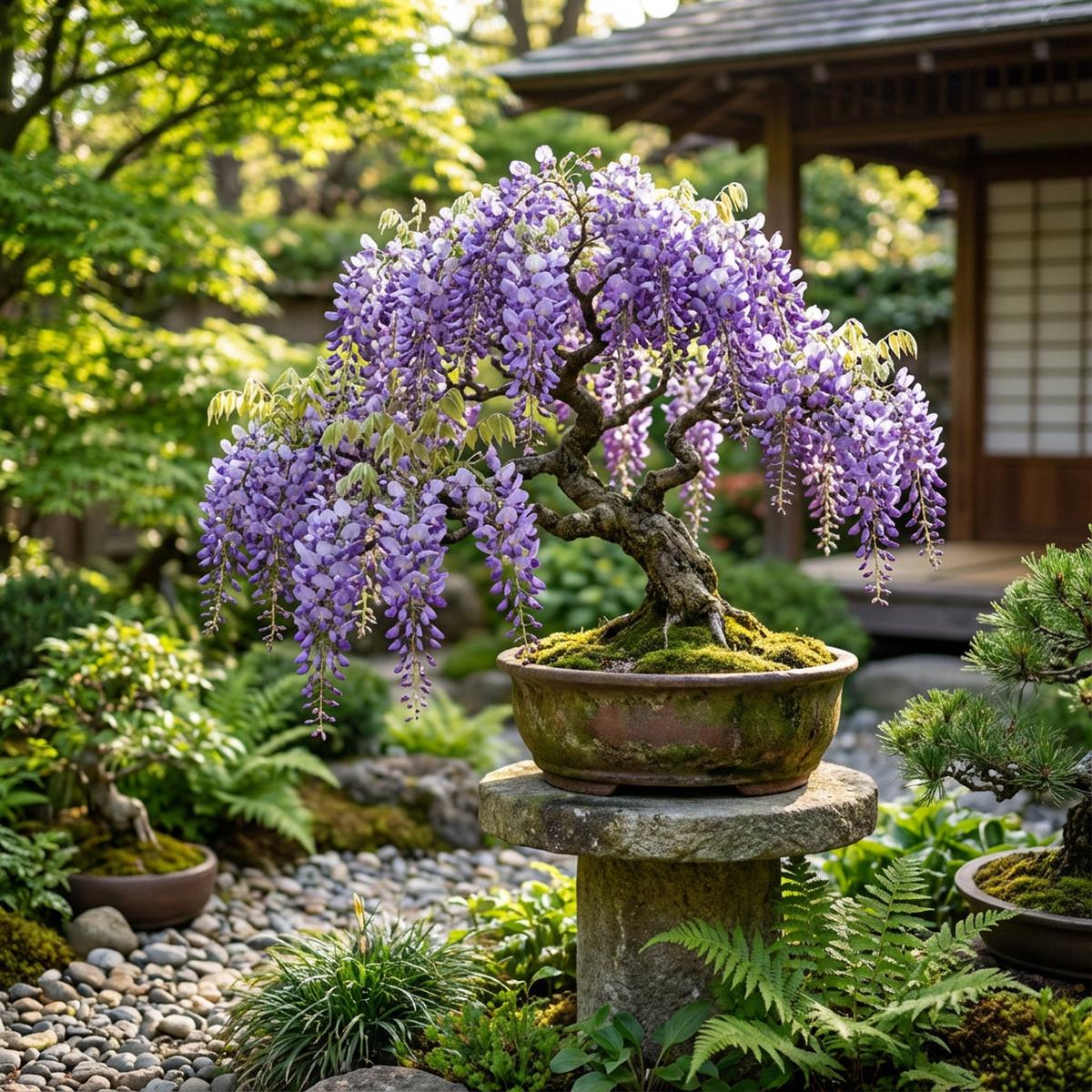Purple Wisteria Bonsai Seeds for Planting Elegant Perennial Blooms