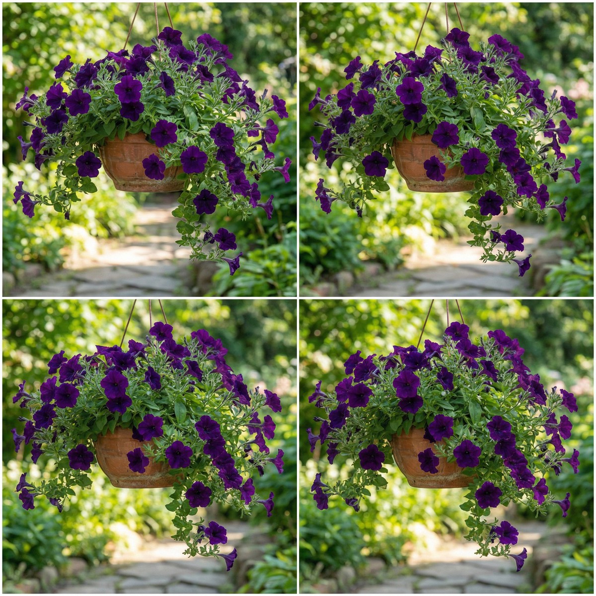 Dark Violet Hanging Petunia Seeds for Easy Planting