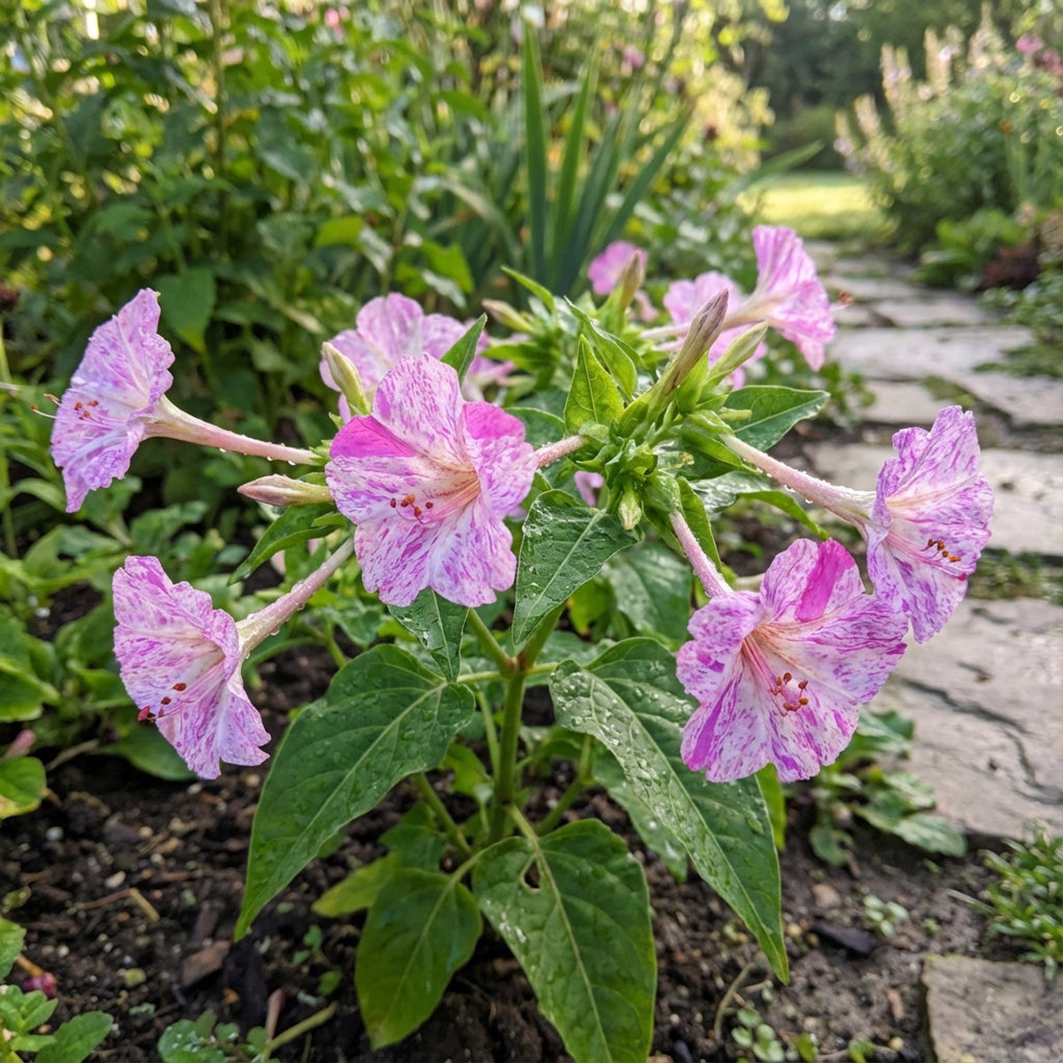 Pink & White Mirabilis Flower Seeds for Easy Planting