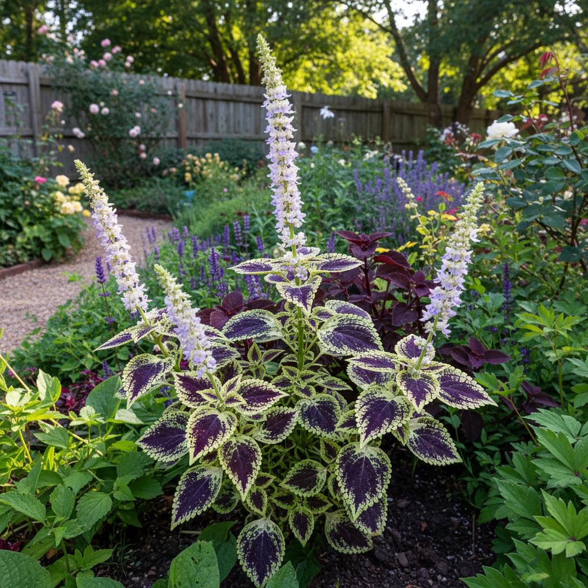 Coleus Seeds for Planting Blue and White