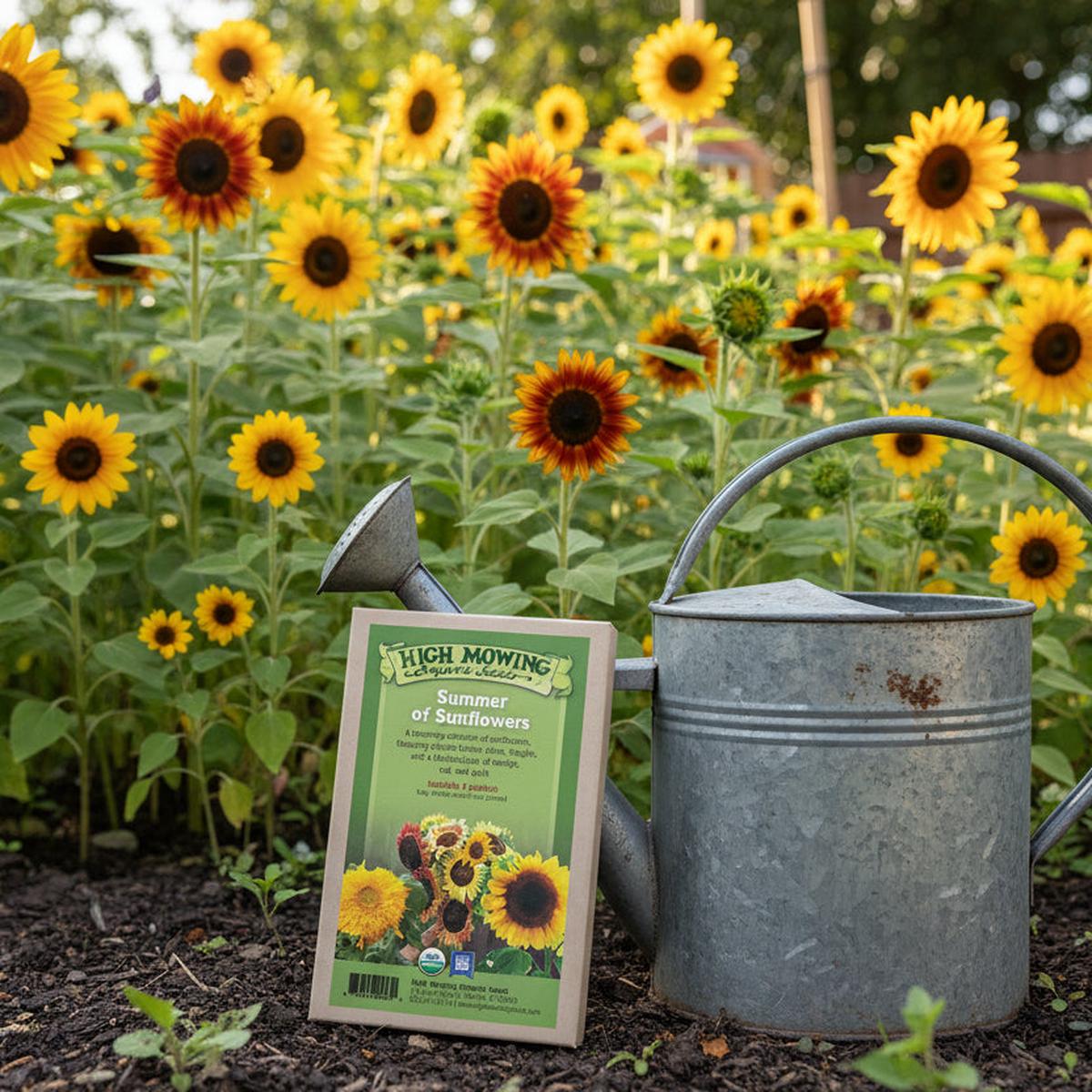 Summer of Sunflowers 3 Seeds Packets (Organic)