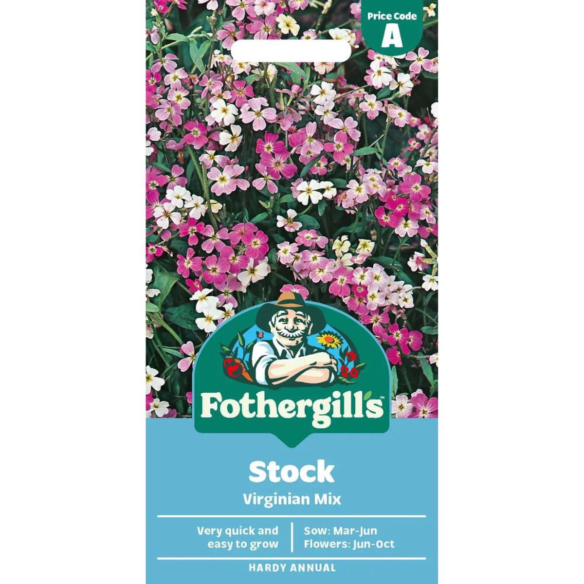 Mr Fothergills Stock Virginian Mixed Seeds