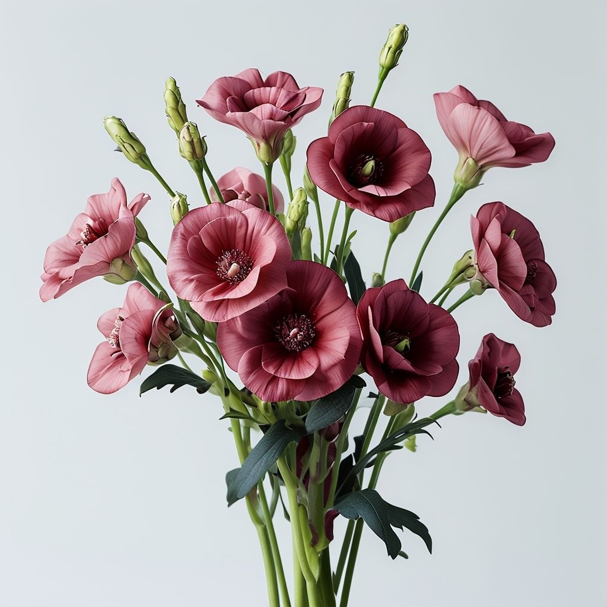 Maroon Eustoma (Lisianthus) Flower Seeds for Planting Heirloom, Non-GMO, High Germination Garden Seeds