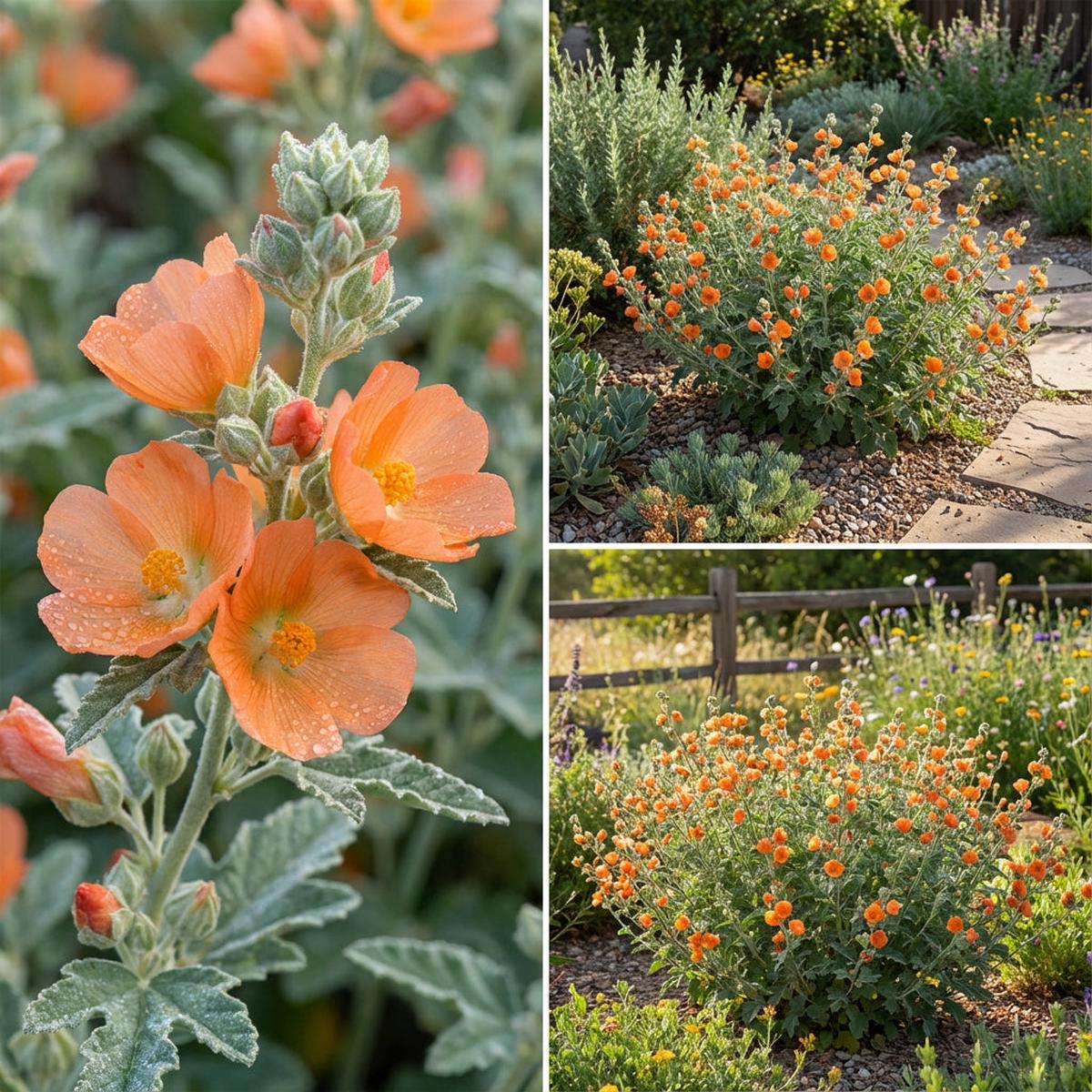 Orange Sphaeralcea Flower Seeds for Planting Perennial Blooms