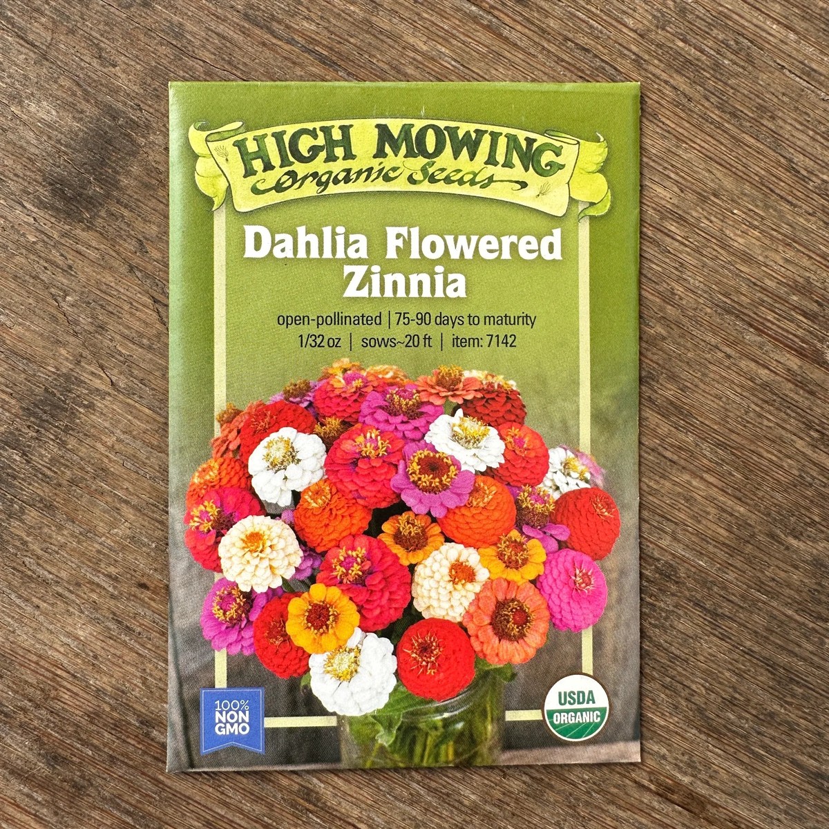 Dahlia Flowered Zinnia Seeds (Organic)