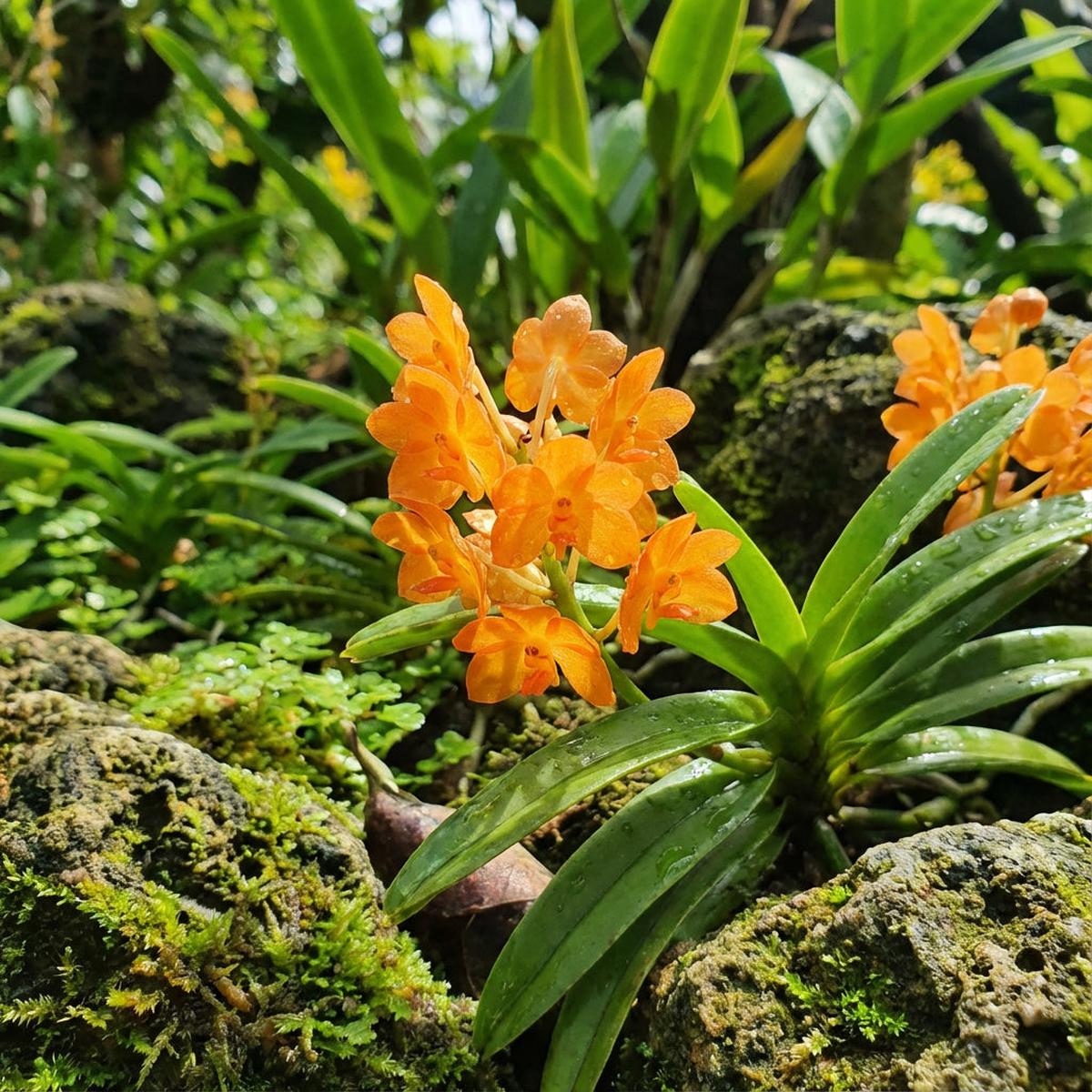 Ascocentrum Ampullaceum Orange Flower Seeds Easy Planting