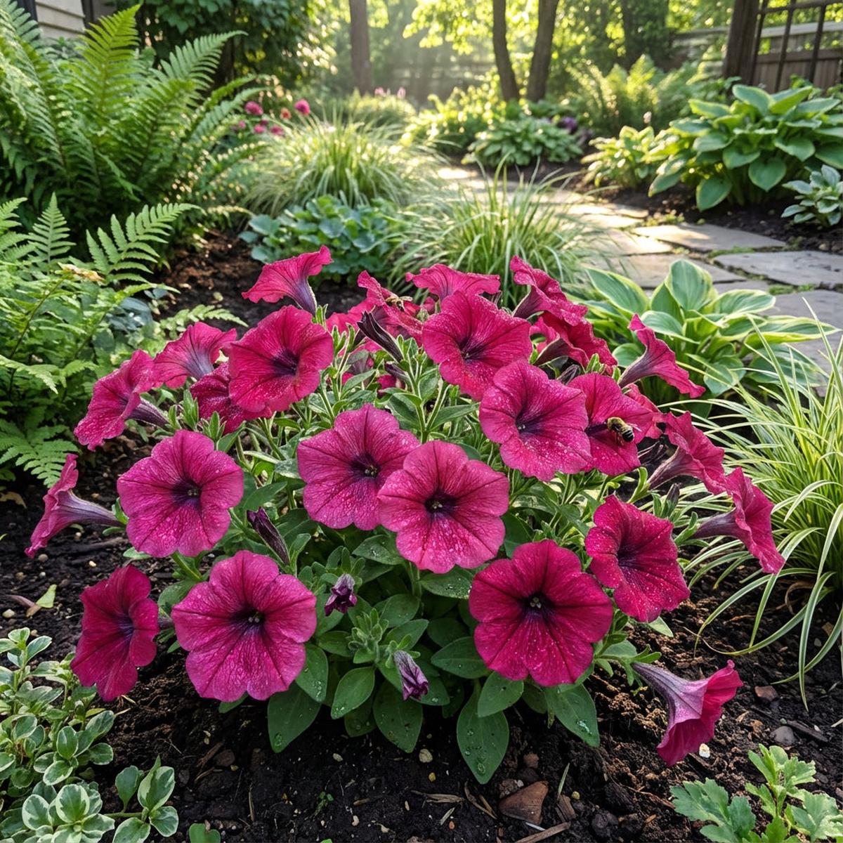 Dark Pink Petunia Flower Seeds for Bold Planting