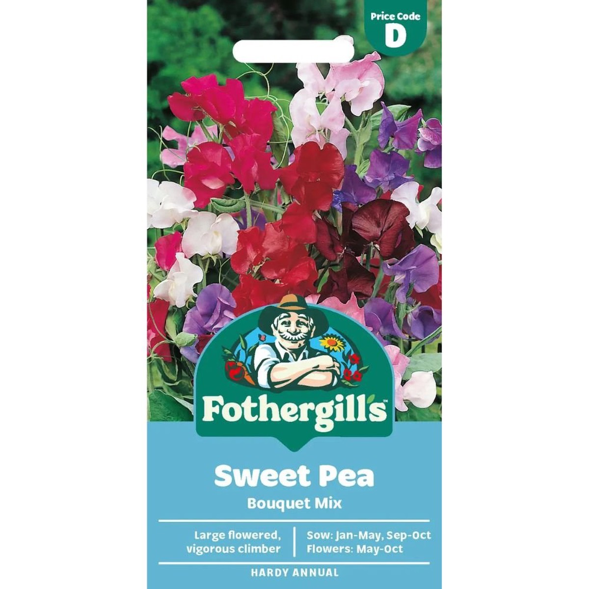 Mr Fothergills Sweet Pea Bouquet Mixed Seeds