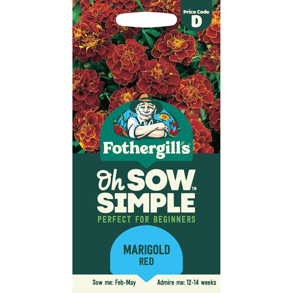 Oh Sow Simple - MARIGOLD Red Seeds
