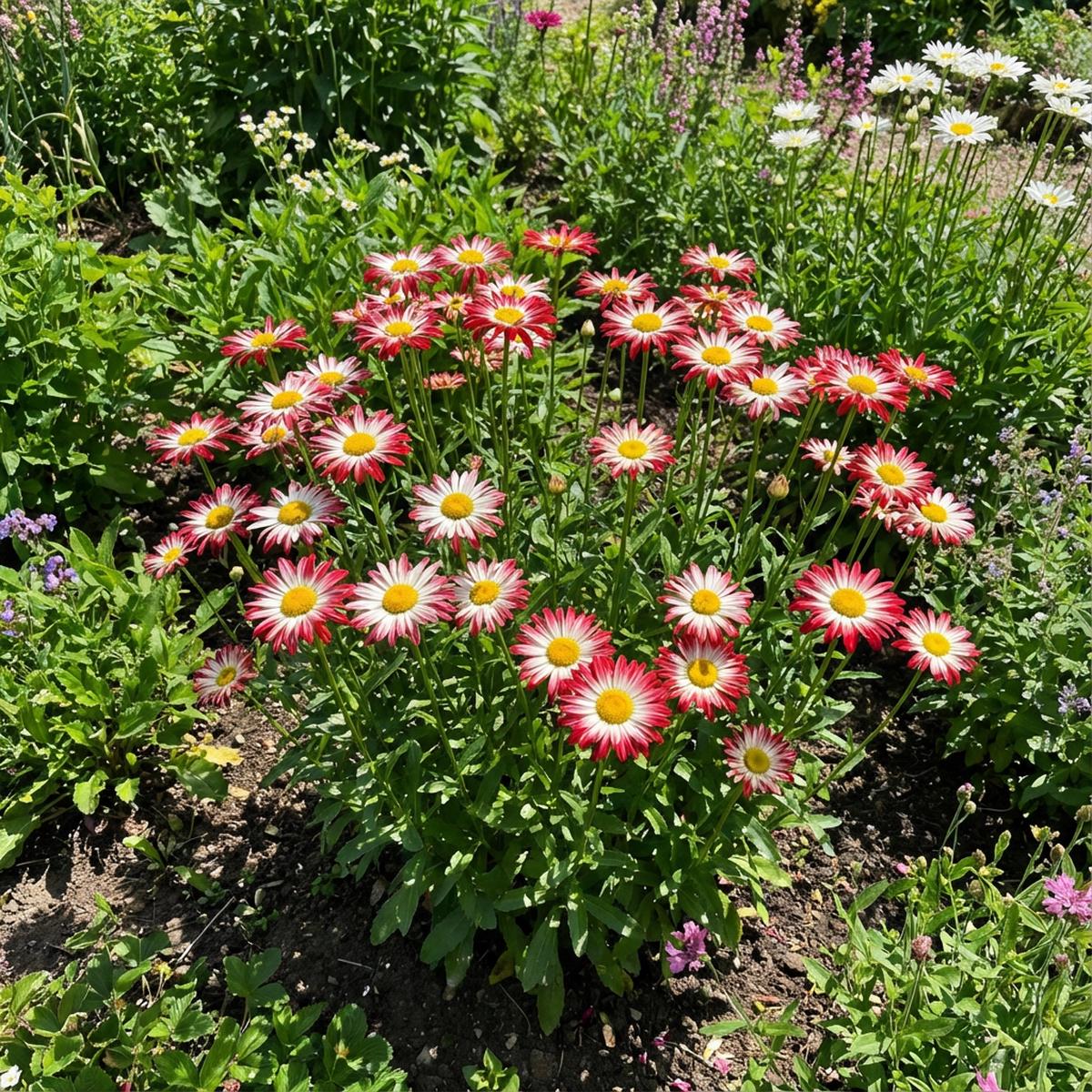 Red White Leucanthemum Shasta Flower Seeds