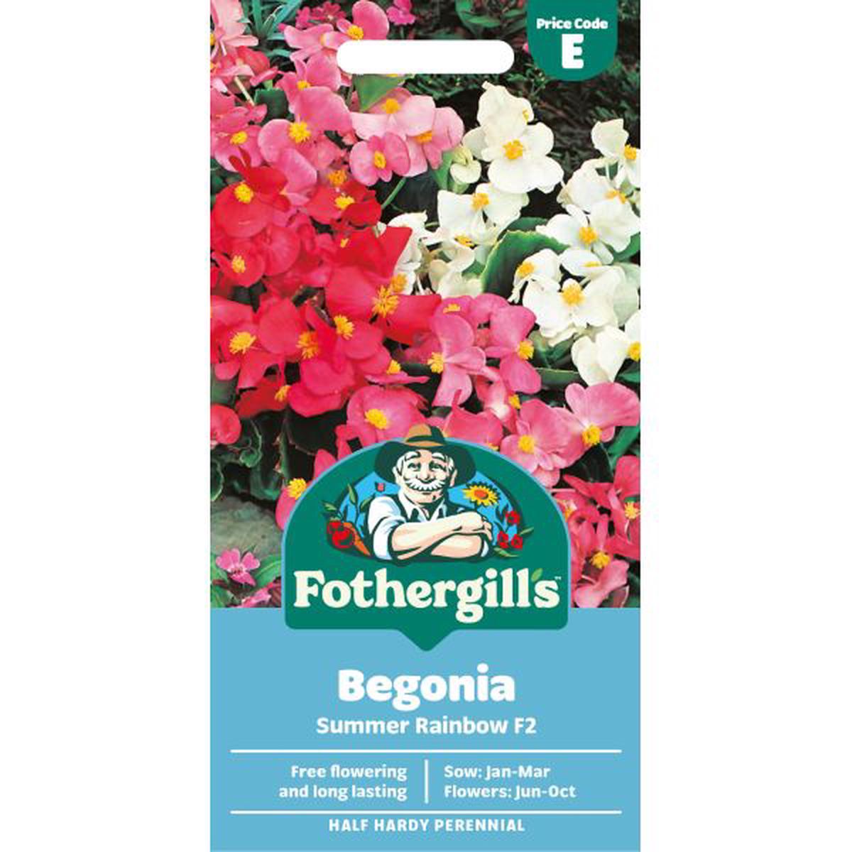 Begonia Summer Rainbow F2 Seeds