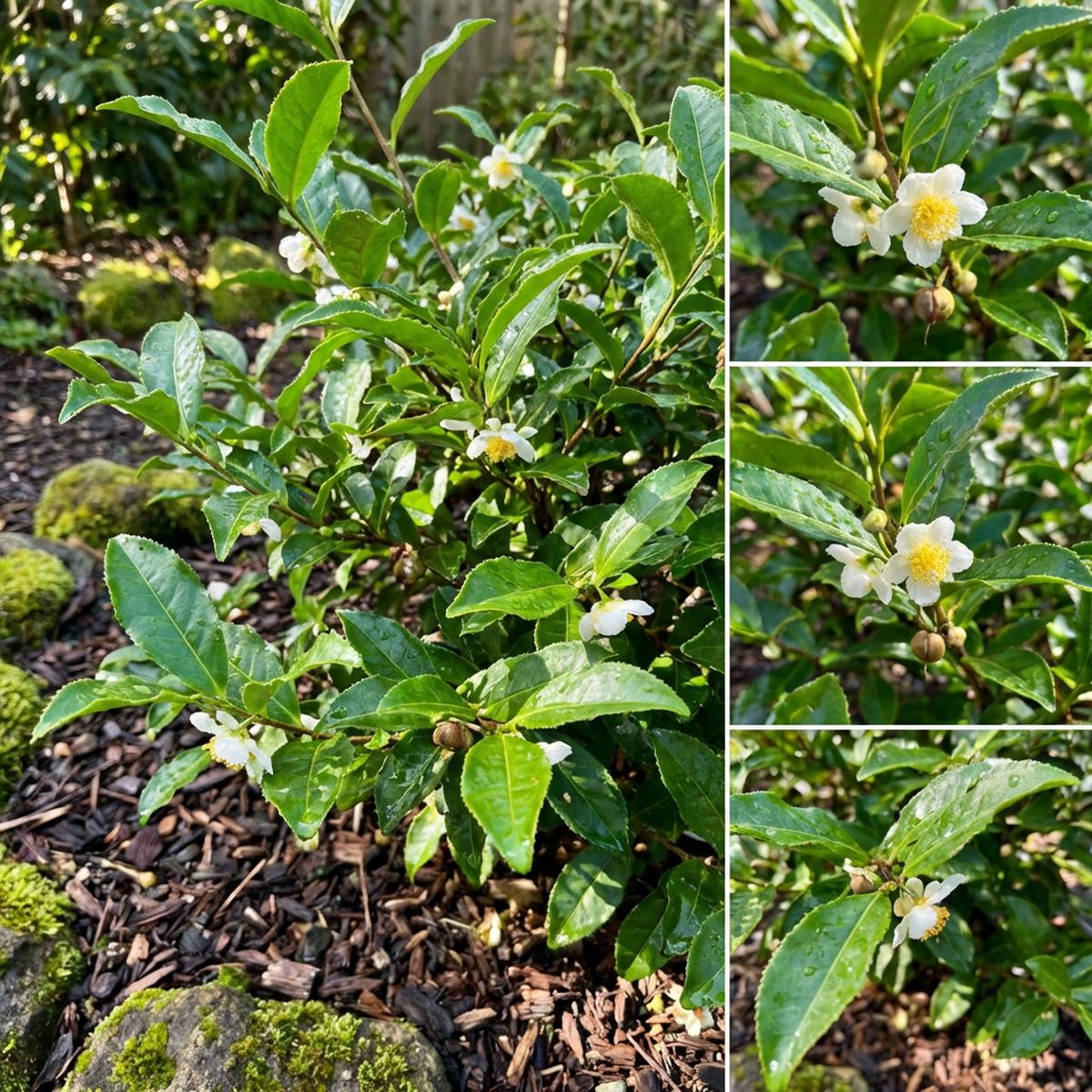 Camellia Sinensis (Tea Plant) Seeds for Planting Evergreen Shrub for Home Tea Gardens