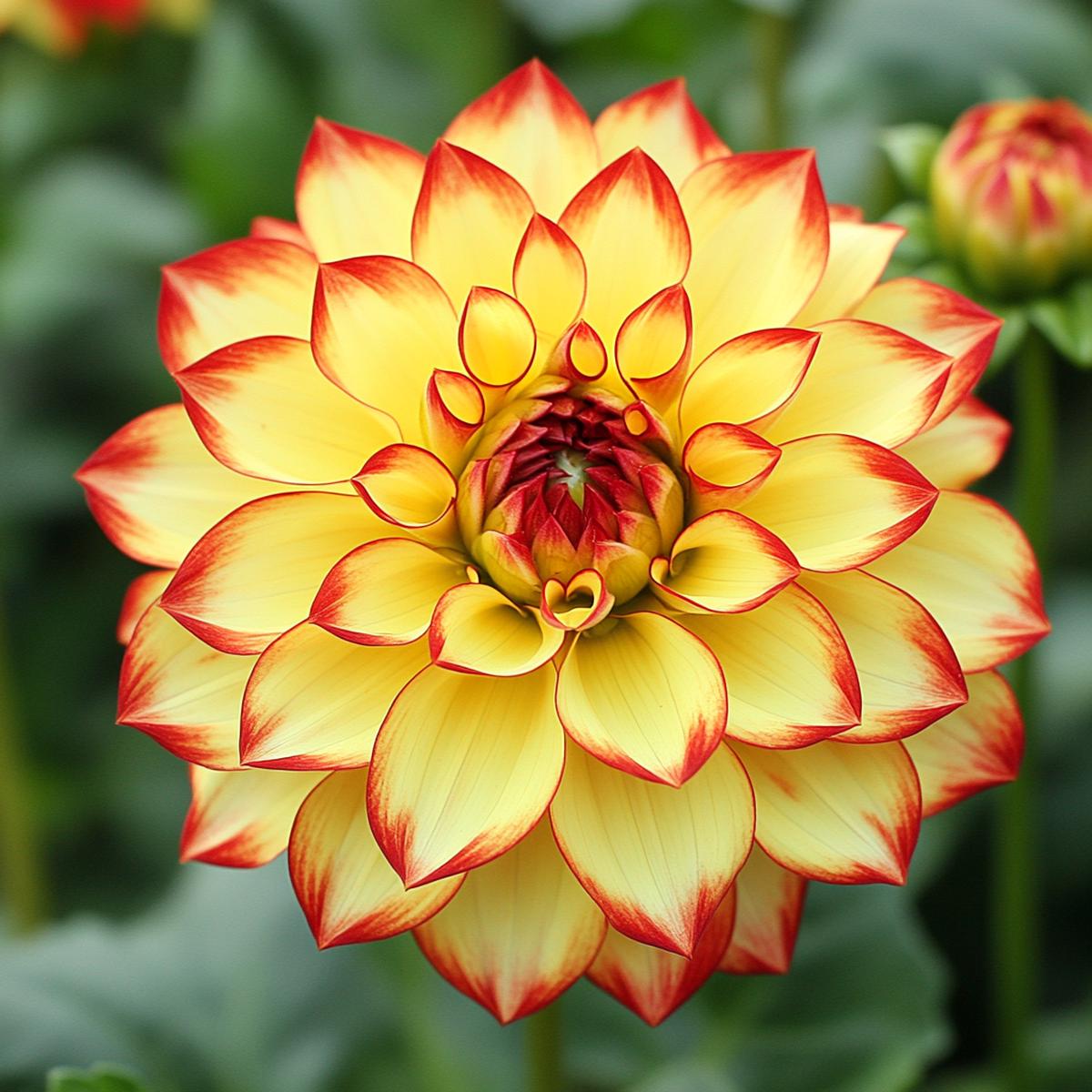 Mixed Yellow and Red Dahlia Seeds Vibrant Garden Blooms for Planting