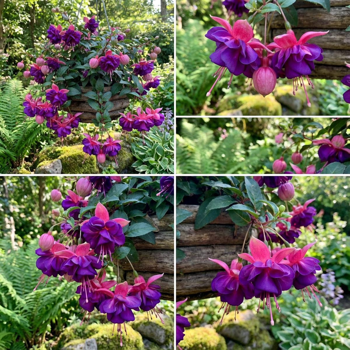 Mixed Double Petal Fuchsia Flower Seeds for Planting