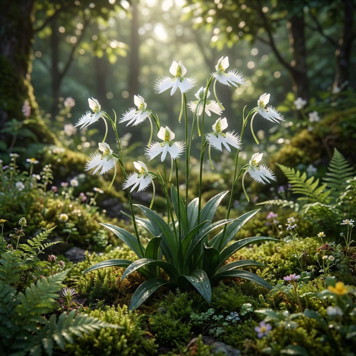 White Egret Orchid Seeds for Planting Grow Your Own Exotic Flowers