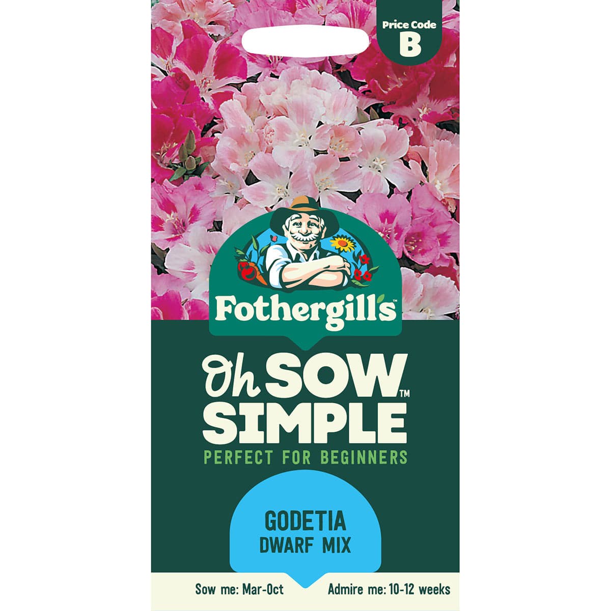Oh Sow Simple - GODETIA Dwarf Mixed Seeds