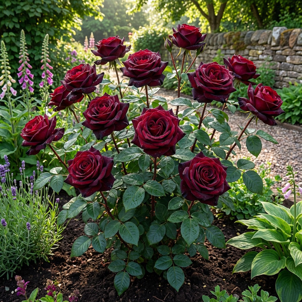 Premium Black Red Rose Flower Seeds Perfect for Planting