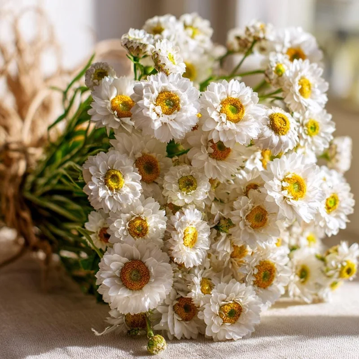 Winged Everlasting Seeds (Ammobium alatum) - 100 Seeds for Dried Flowers
