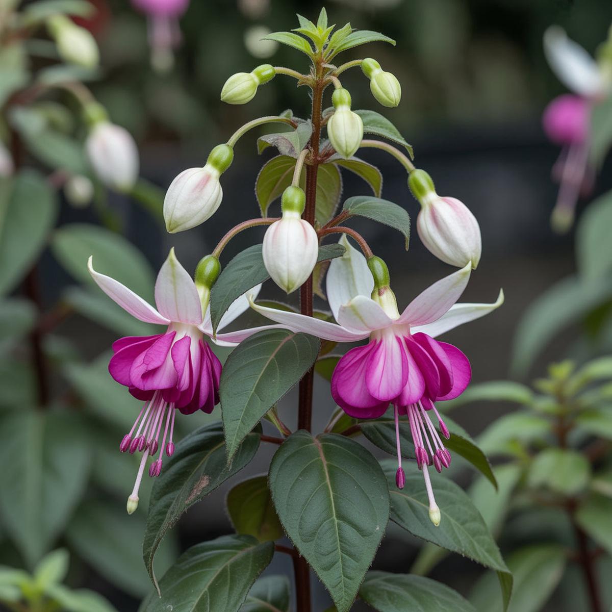 Fuchsia Seeds - Purple Double Petals for Beautiful Garden Planting