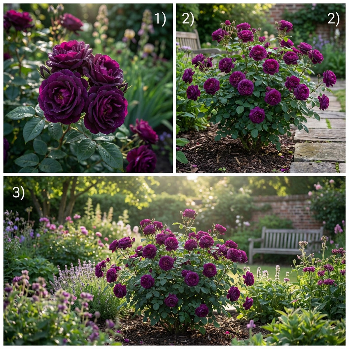 Dark Violet Rose Flower Seeds for Planting