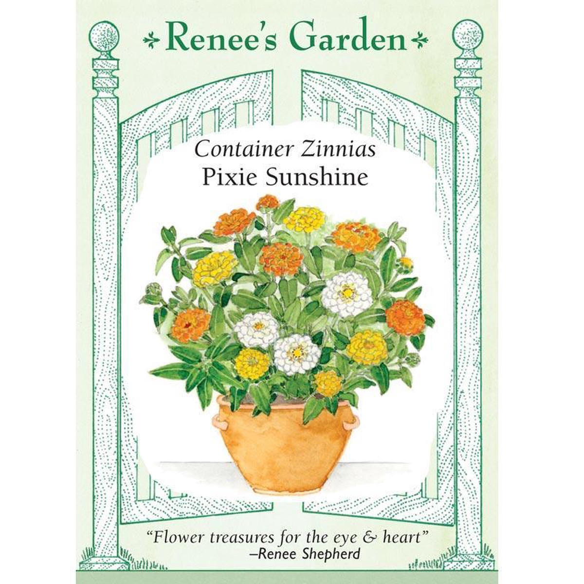 Pixie Sunshine Container Zinnia Seeds