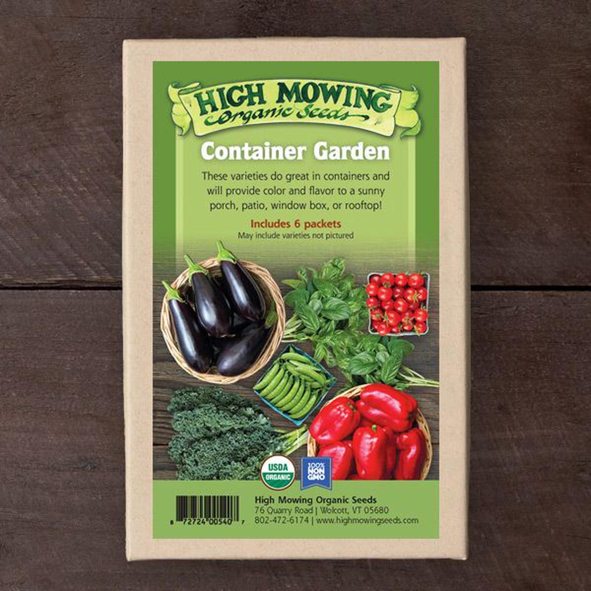 Container Garden 6 Seeds Packets
