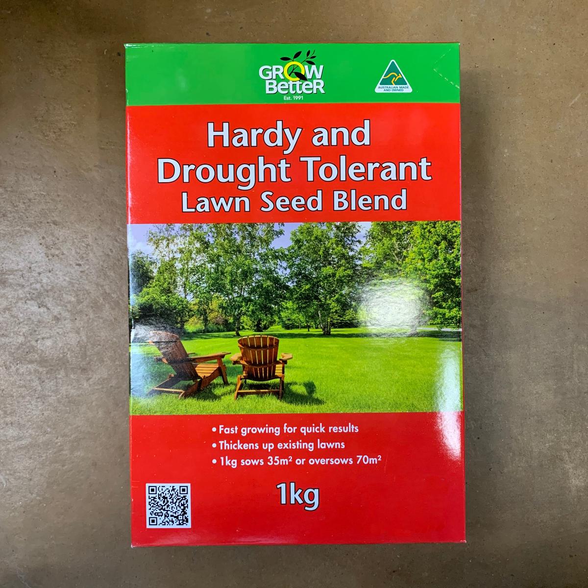 Hardy & Drought Tolerant Lawn Seed Blend - 1kg
