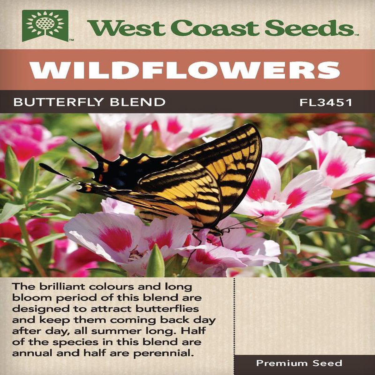 Wildflowers Butterfly Blend 8211 West Coast Seeds
