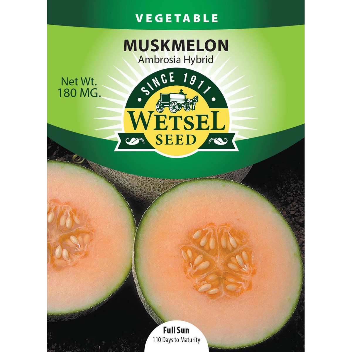 Wetsel Seed Muskmelon Cantaloupe Ambrosia Seed