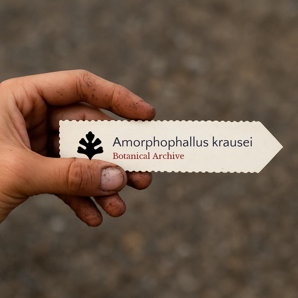 Amorphophallus krausei SEEDS