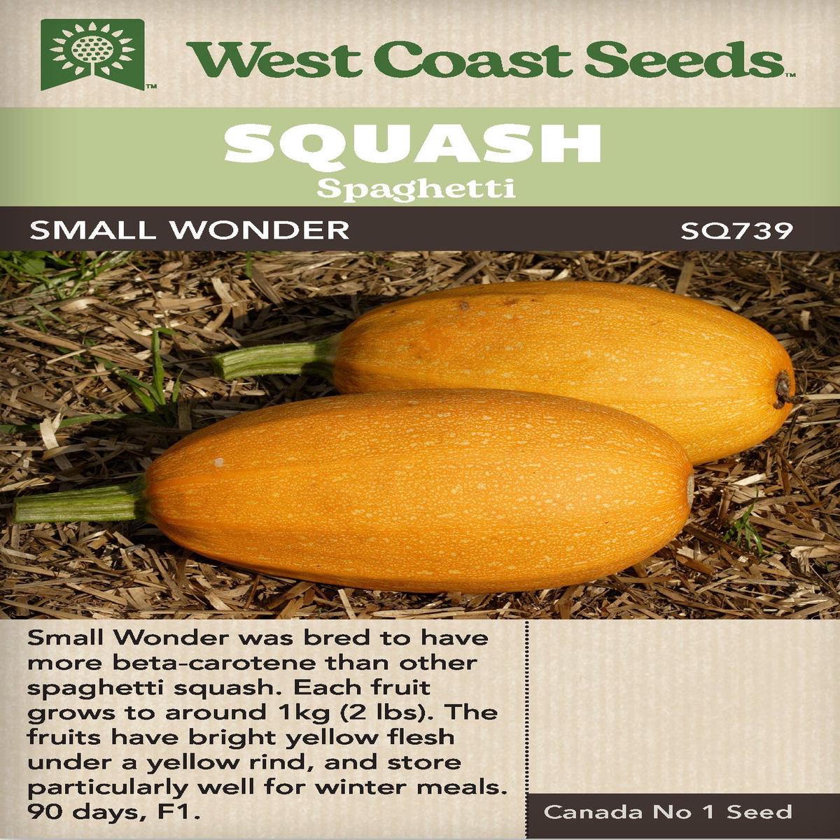 Squash Small Wonder - West Coast Seeds