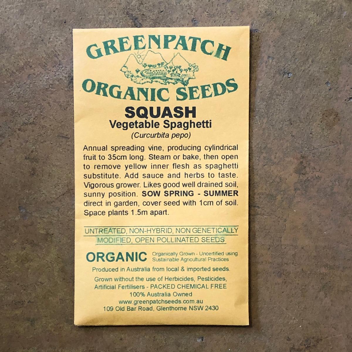 Squash 'Vegetable Spaghetti' Greenpatch Seeds