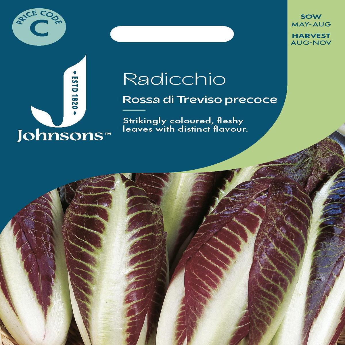 Johnsons - Radicchio Rossa Di Treviso Precoce - 1000 Seeds