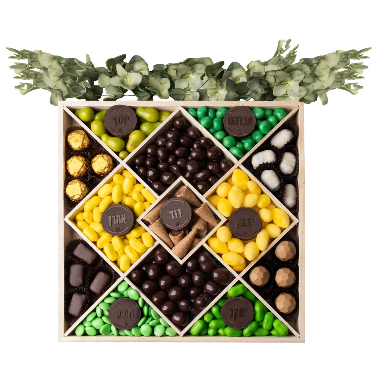Sukkot Chocolate 13 Sectional Sukkah Gift Basket