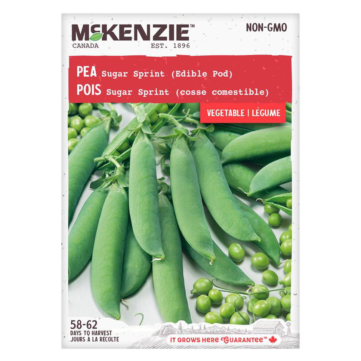Pea Sugar Sprint (Edible Pod) 8211 McKenzie Seeds