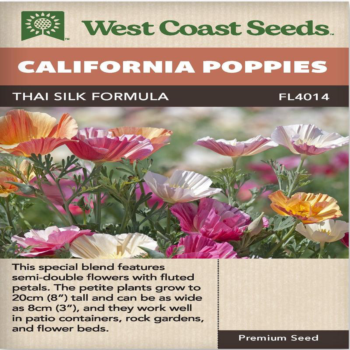 California Poppy Thai Silk Formula 8211 West Coast Seeds