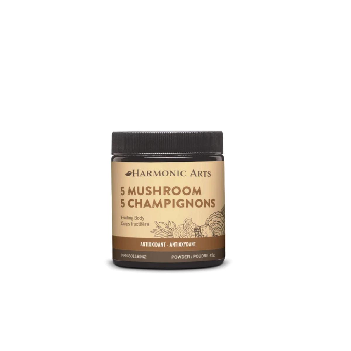 Harmonic Arts 5 Mushroom Concentrated Powder
