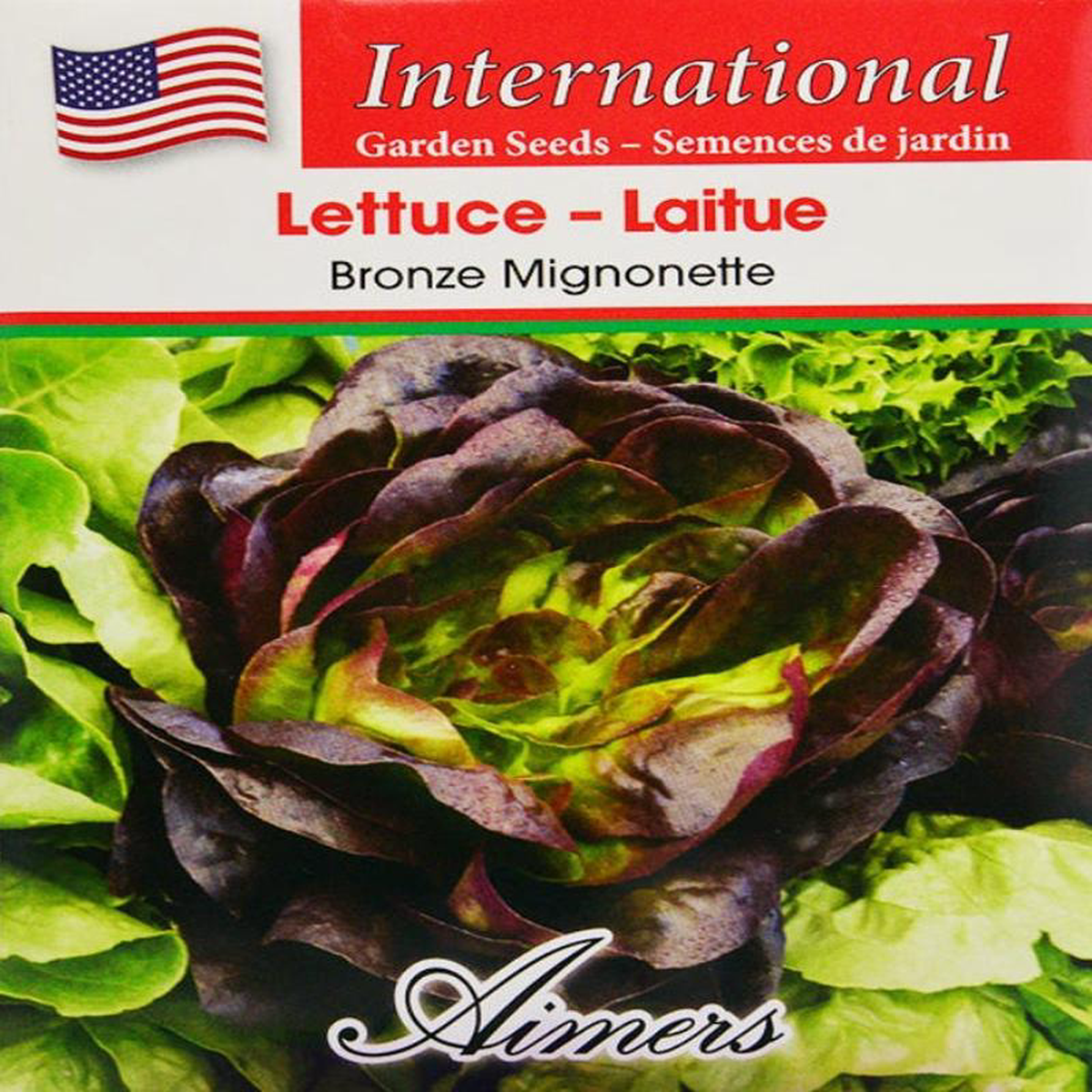Lettuce Bronze Mignonette International 8211 Aimers Seeds
