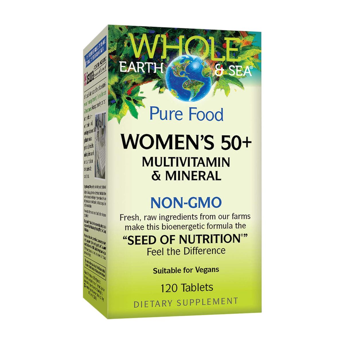 Whole Earth & Sea Womens 50+ Multivitamin & Mineral 120 Tablets