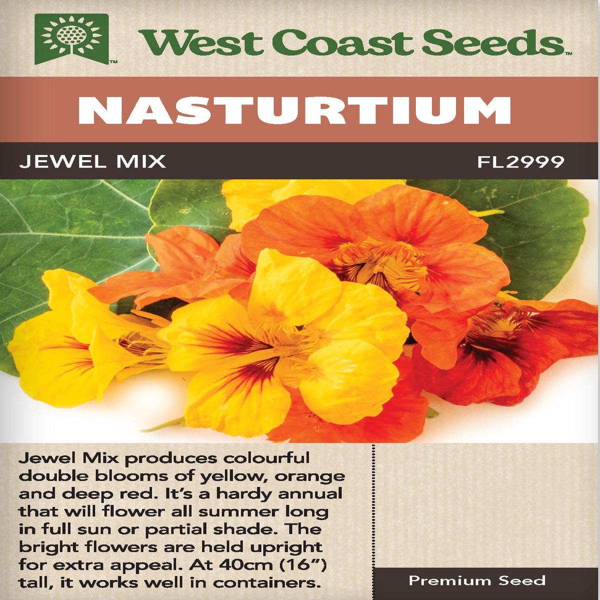 Nasturtium Jewel Mix - West Coast Seeds