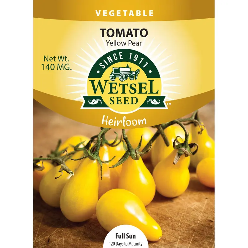 Wetsel Seed Heirloom Tomato Yellow Pear Seed