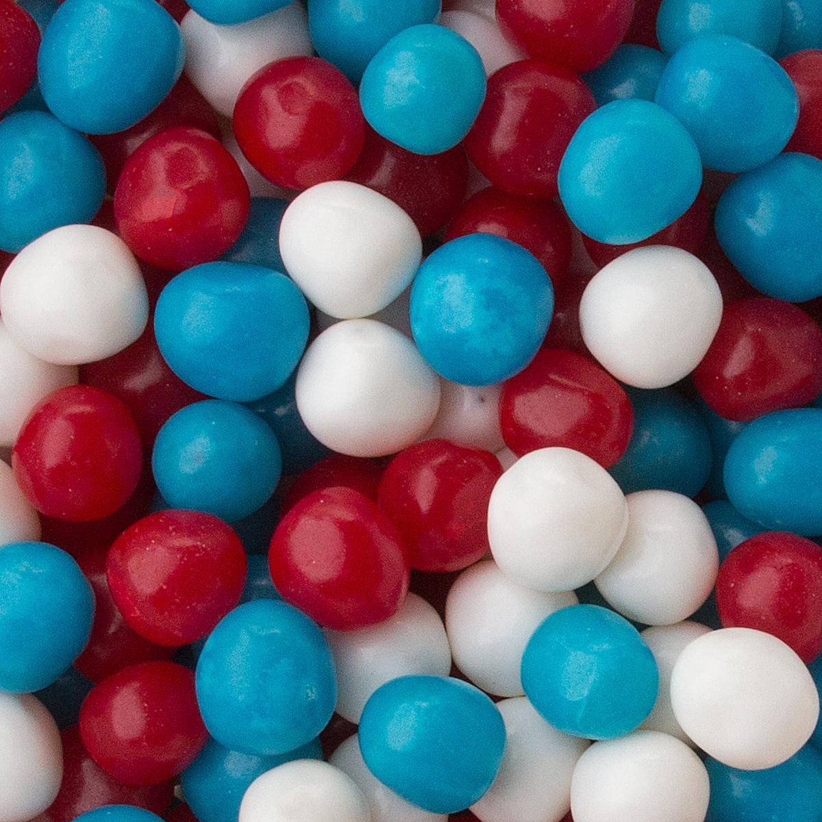 Red, Blue & White Sour Balls