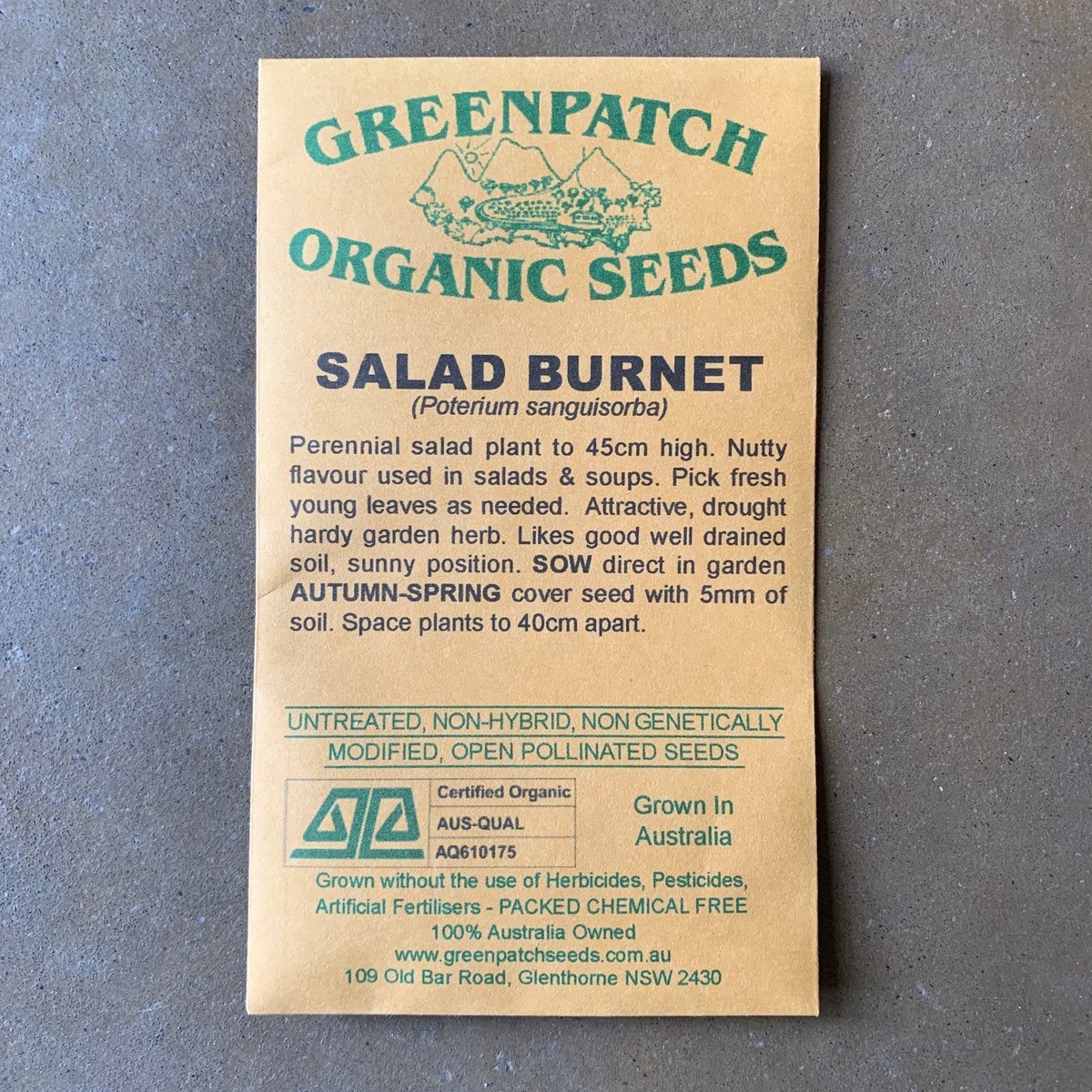 Salad 'Burnet' Greenpatch Seeds