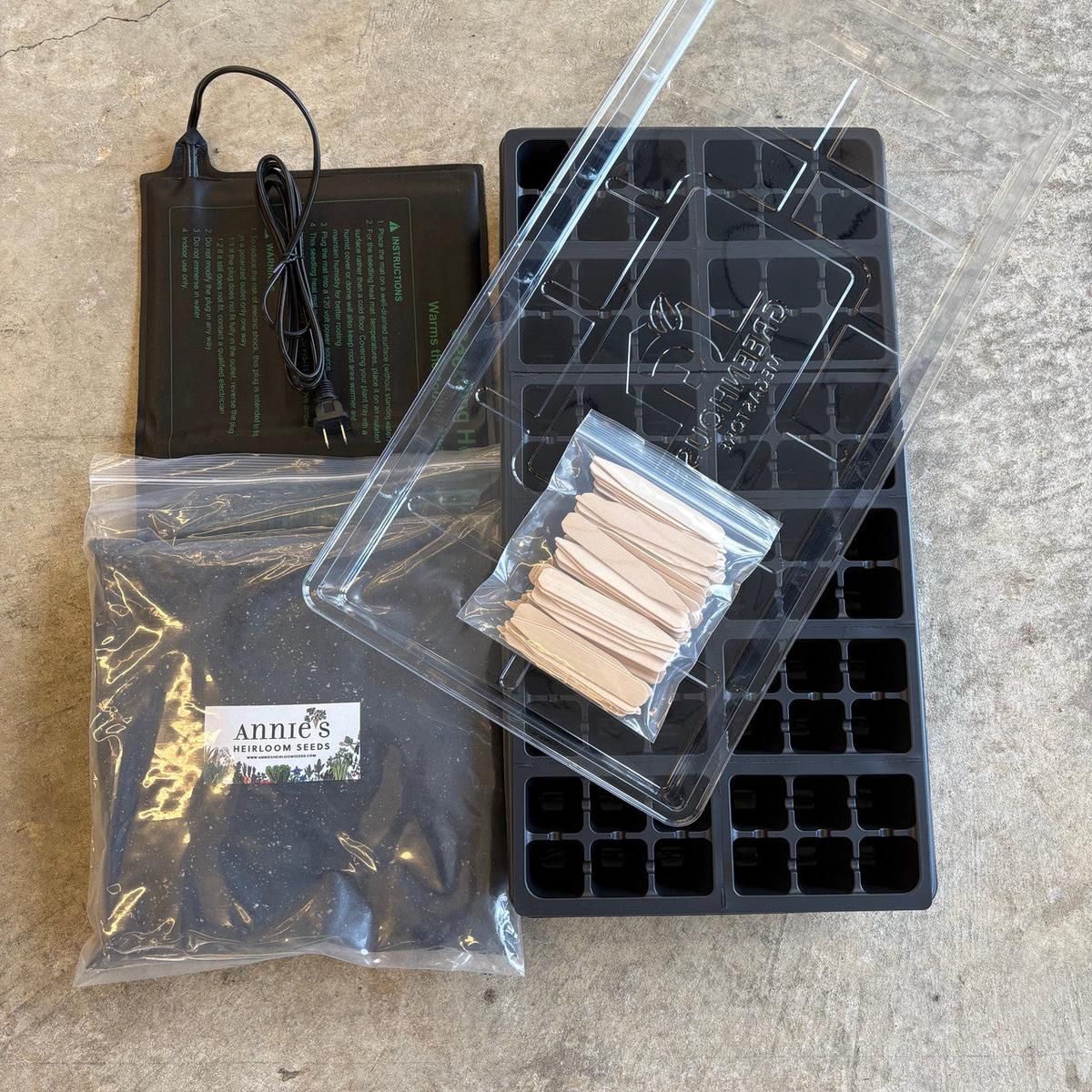 Annie8217s Seed Starting Kit with Heat Sheet