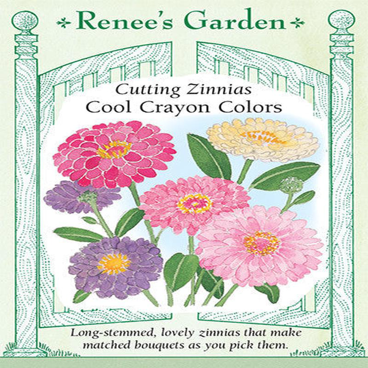 Zinnia Cool Crayon Colors 8211 Renee8217s Garden