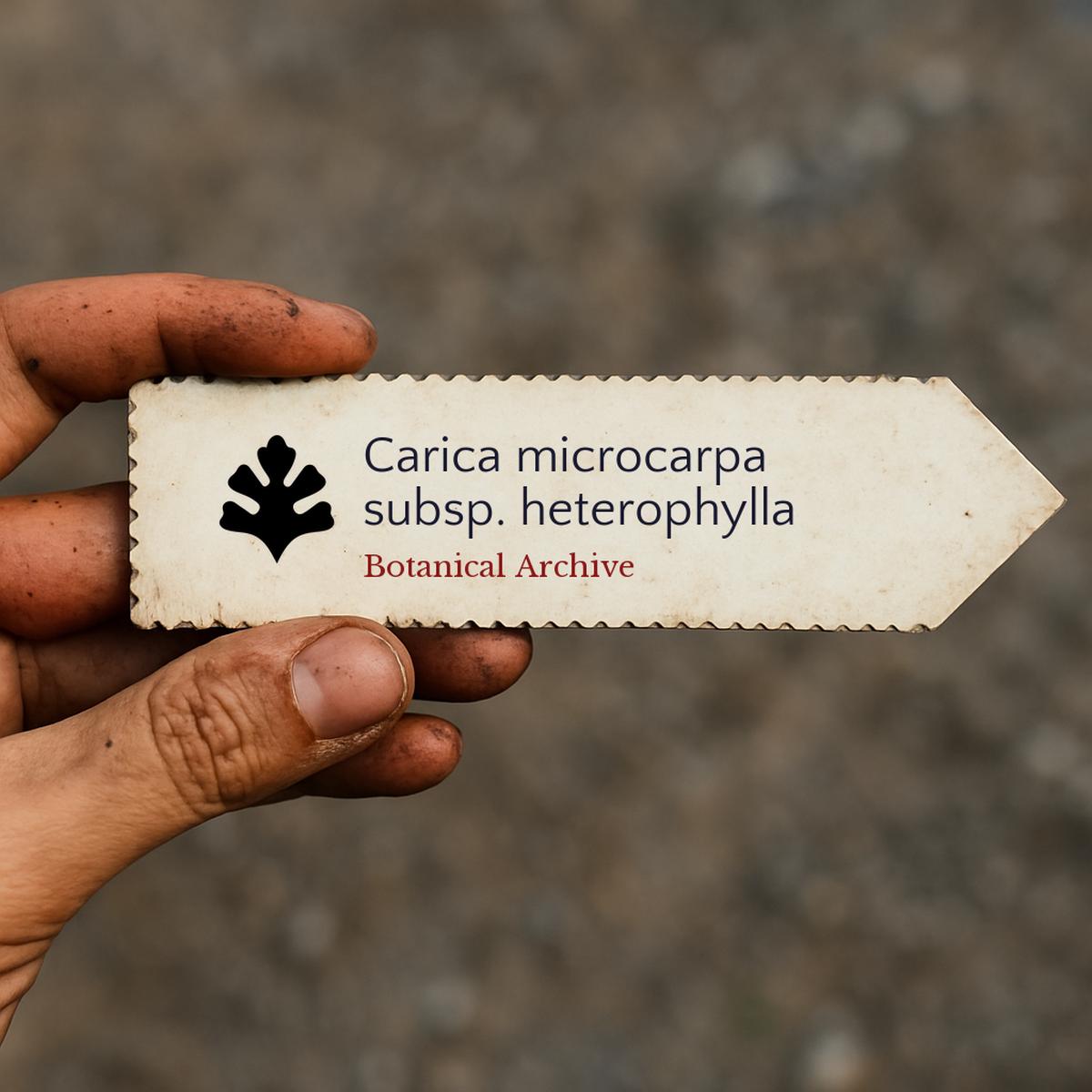 Carica microcarpa subsp. heterophylla SEEDS
