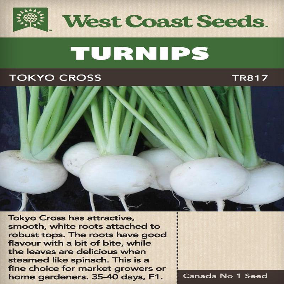Turnip Tokyo Cross 8211 West Coast Seeds